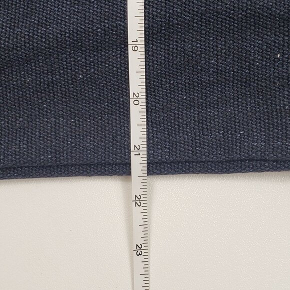 Ralph Lauren Home Mathers Throw Pillow Cover Blue Linen Zip Closure 22 x 22 Inch - Picture 9 of 16